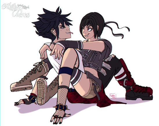 Yuffie &amp; Vanitas [Simple Color]