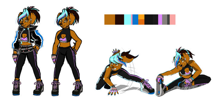 Nychee Dawn Outfit and Movement Rough Concept, Total Psychosis: 2021, updated 2025