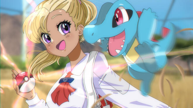 Paldea Nuzlocke Style Contest: Moxie-Chan and Greg [Sketch done by Moxie 2D]